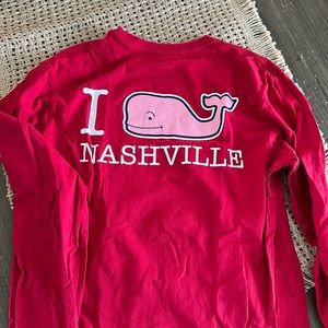 Vineyard Vines Men red long sleeve tshirt